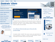 Tablet Screenshot of centralxclinic.com.br